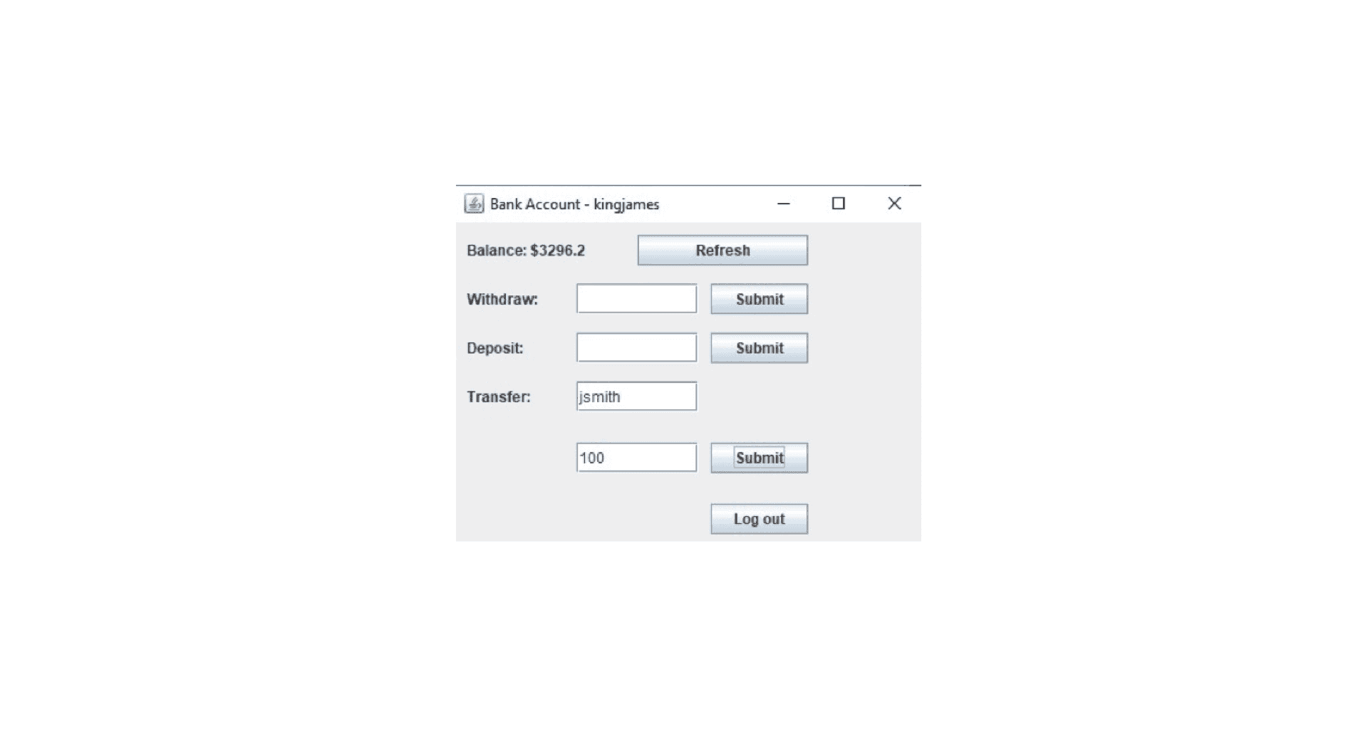 Secure Java Bank App