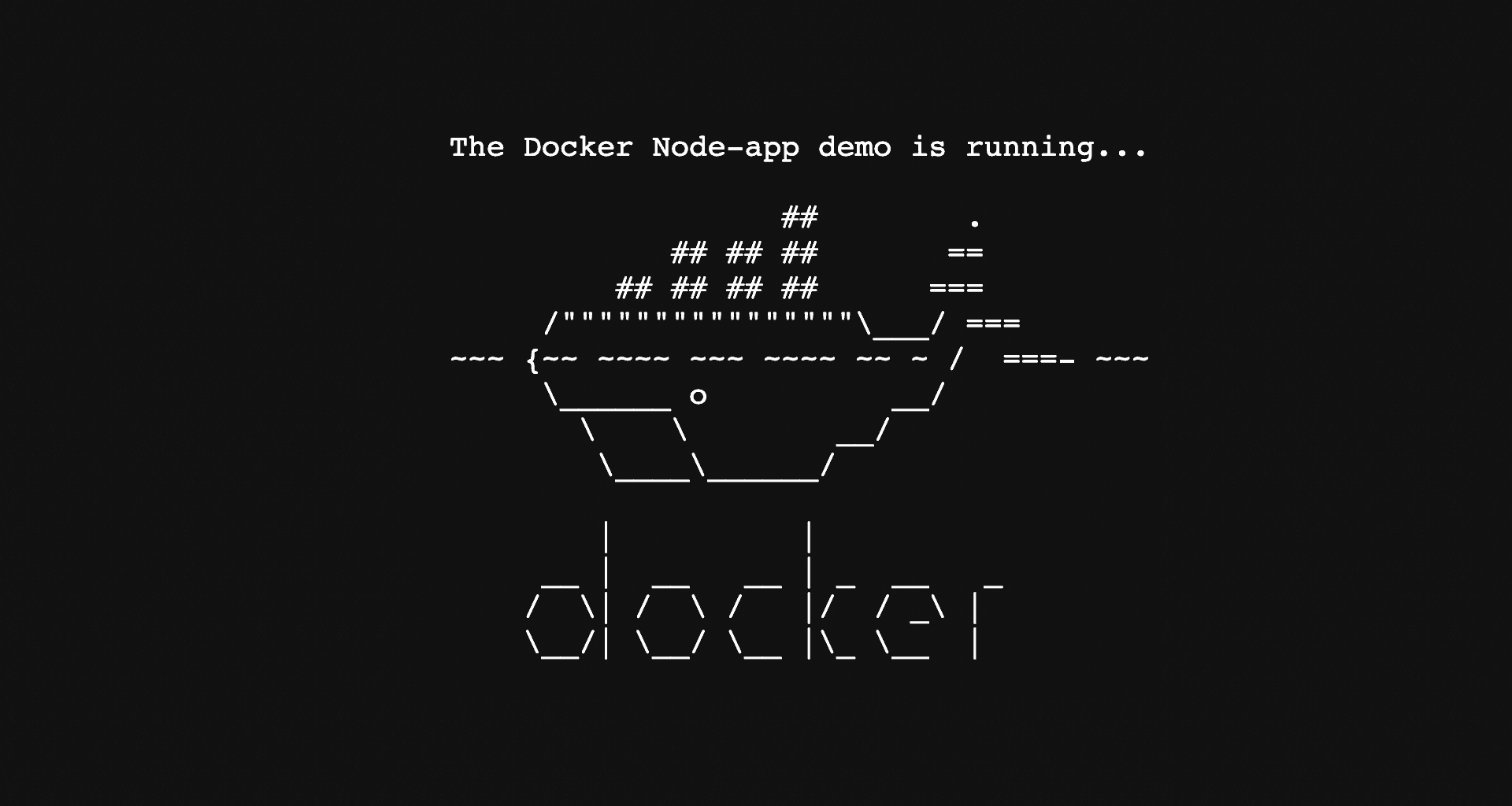 AWS Node Docker Demo